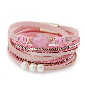 Girly Ružový náramok Felicity BT112/PINK