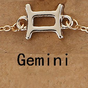 Girly Náramok Zlatá Zodiac Znamenia: Blíženec BT118/GEMINI