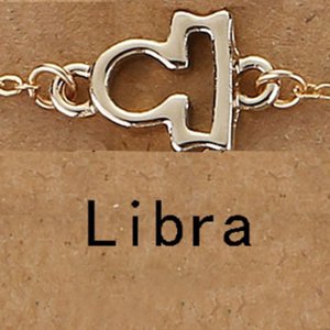 Girly Náramok Zlatá Zodiac Znamenia: Váhy BT118/LIBRA
