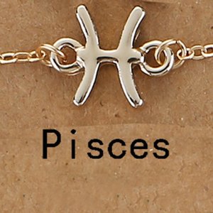 Girly Náramok Zlatá Zodiac Znamenia: Ryby BT118/PISCES