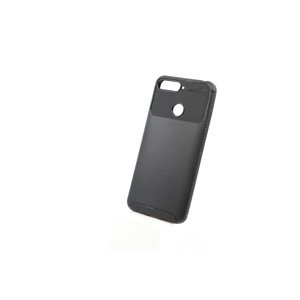 Bomba Mäkký obal carbon look pre Huawei - čierny Model Huawei: Y6 Prime (2018) C011_HUA_Y6_PRIME_-2018-_BLACK