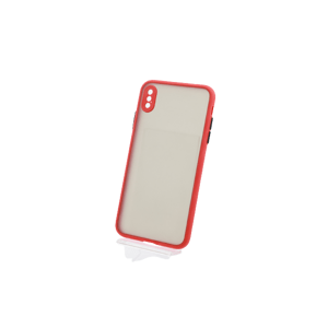 Bomba Kvalitný TPU obal matný pre iPhone - červený Model iPhone: iPhone XR C313_IPHONE_XR_-_RED