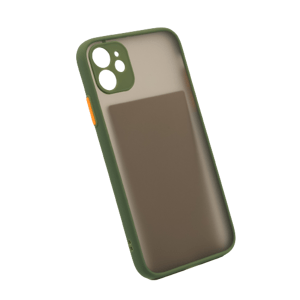 Bomba Kvalitný TPU obal matný pre iPhone - army zelená Model iPhone: iPhone 11 C313_IPHONE11-ARMYGREEN