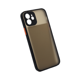 Bomba Kvalitný TPU obal matný pre iPhone - čierny Model iPhone: iPhone 12 C313_IPHONE12-BLACK