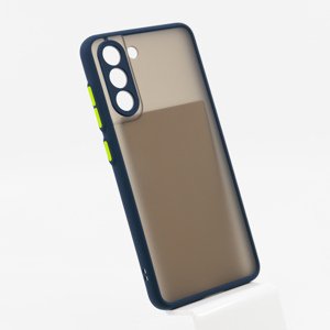 Bomba Kvalitný TPU obal matný pre Samsung - modrý Model Samsung: Galaxy S21 FE C313_SAM-S21FE-BLUE