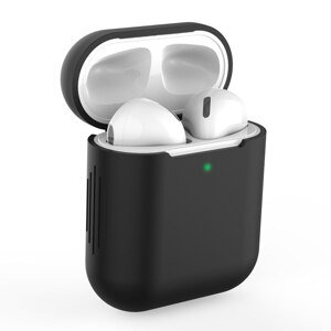 Bomba Silikónové puzdro pre Apple AirPods 1/2 Farba: Čierna CASE_FOR_AIRPODS_BLACK