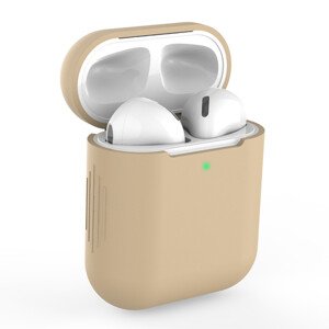 Bomba Silikónové puzdro pre Apple AirPods 1/2 Farba: Hnedá CASE_FOR_AIRPODS_BROWN