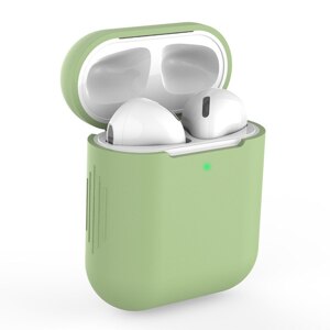 Bomba Silikónové puzdro pre Apple AirPods 1/2 Farba: Zelená CASE_FOR_AIRPODS_GREEN