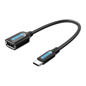 Vention adaptér OTG USB-C 2.0 samec na samičku USB-A CCSBB 0.15m (čierny) CCSBB