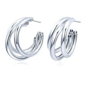 Girly Strieborné náušnice Glamour ES003/SILVER