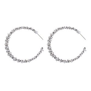Girly Štýlové strieborné náušnice Allesa ES003/SILVER6