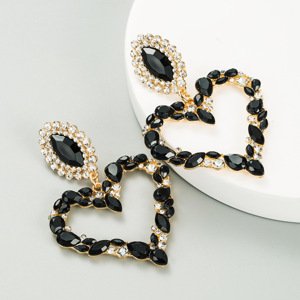 Girly Náušnice Victoria čierne ES006/BLACK