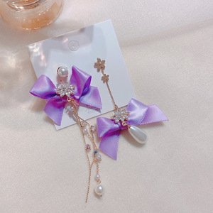 Girly Visiace náušnice Calia lilac ES111/PURPLE