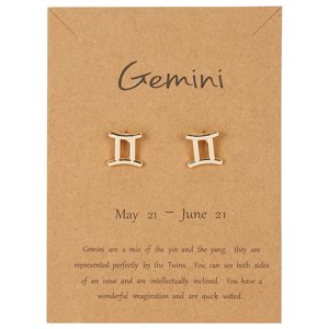 Girly Náušnice podľa znamenia Zodiac edition Znamenia: Blíženec ES229/GEMINI