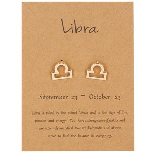 Girly Náušnice podľa znamenia Zodiac edition Znamenia: Váhy ES229/LIBRA
