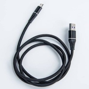 Bomba USB Data kábel extra ohybný micro USB 1M Farba: Čierna F144_BLACK