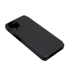 Bomba Zrkadlový silikónový otvárací obal pre Samsung - čierny Model Samsung: Galaxy A12 FL003BLACK_SAM-A12