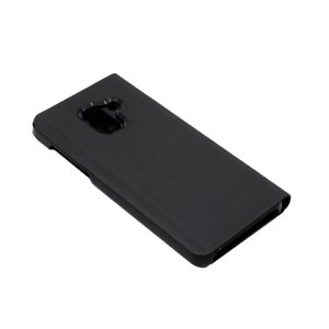 Bomba Zrkadlový silikónový otvárací obal pre Samsung - čierny Model Samsung: Galaxy A8 (2018) FL003BLACK_SAM-A8_-2018-