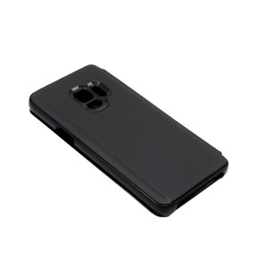 Bomba Zrkadlový silikónový otvárací obal pre Samsung - čierny Model Samsung: Galaxy J6 (2018) FL003BLACK_SAM-J6_-2018-