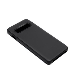 Bomba Zrkadlový silikónový otvárací obal pre Samsung - čierny Model Samsung: Galaxy S10 FL003BLACK_SAM-S10