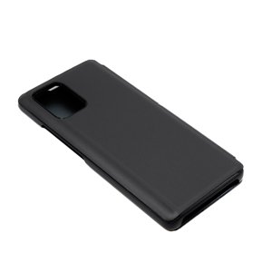 Bomba Zrkadlový silikónový otvárací obal pre Samsung - čierny Model Samsung: Galaxy S10+ FL003BLACK_SAM-S10_PLUS