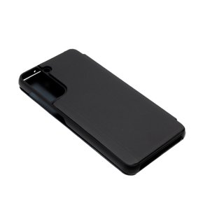Bomba Zrkadlový silikónový otvárací obal pre Samsung - čierny Model Samsung: Galaxy S21 FE FL003BLACK_SAM-S21FE