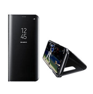 Bomba Zrkadlový silikónový otvárací obal pre Samsung - čierny Model Samsung: Galaxy S23+ FL003BLACK_SAM-S23PLUS5G