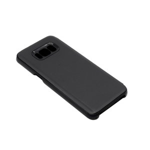 Bomba Zrkadlový silikónový otvárací obal pre Samsung - čierny Model Samsung: Galaxy S8 FL003BLACK_SAM-S8