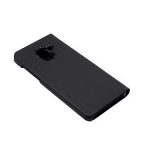 Bomba Zrkadlový silikónový otvárací obal pre Samsung - čierny Model Samsung: Galaxy S9 FL003BLACK_SAM-S9