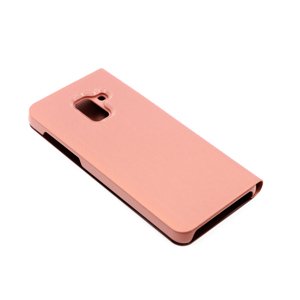 Bomba Zrkadlový silikónový otvárací obal pre Samsung - ružový Model Samsung: Galaxy A8 (2018) FL003PINK_SAM-A7_-2018-