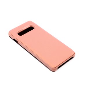 Bomba Zrkadlový silikónový otvárací obal pre Samsung - ružový Model Samsung: Galaxy S10 FL003PINK_SAM-S10