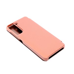Bomba Zrkadlový silikónový otvárací obal pre Samsung - ružový Model Samsung: Galaxy S21 FE FL003PINK_SAM-S21FE