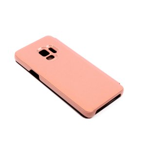 Bomba Zrkadlový silikónový otvárací obal pre Samsung - ružový Model Samsung: Galaxy S9 FL003PINK_SAM-S9
