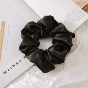 Girly Saténová gumička čierna coffee HB16/BLACK
