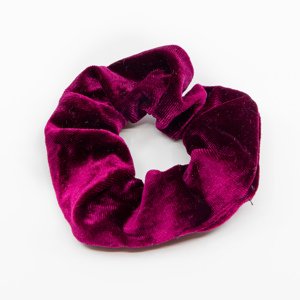 Girly Zamatová gumička do vlasov burgundy HB20/23