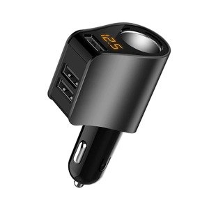 Bomba Nabíjačka do auta- LED, 3x USB Farba: Čierna HY-10_BLACK
