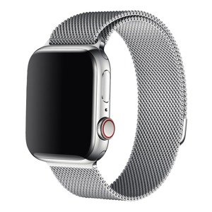 Bomba Módny Milánsky remienok pre Apple Watch Farba: Strieborná, Veľkosť ciferníka Apple watch: 42/44/45mm IW16-SILVER42MM