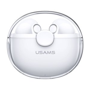 USAMS Bezdrôtové slúchadlá BU12 Series (BHUBU01) - TWS, Bluetooth 5.1, dvojkanálové stereo - biele KF2310335