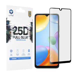 Lito 2.5D FullGlue tvrdené sklo - Xiaomi Redmi 10C - Čierna KF2310341