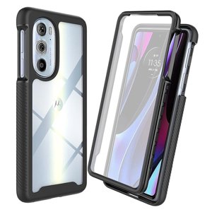 Techsuit Defense360 Pro + Screen Protector ochranný set (puzdro + sklo) pre Motorola Edge 30 Pro – čierne KF2310907