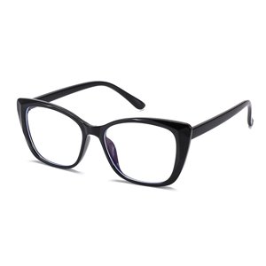 Techsuit Okuliare proti modrému svetlu Reflex PC (PC28016-C1) - Cat Eye - čierne KF2311400