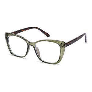 Techsuit Okuliare proti modrému svetlu Reflex PC (PC28016-C8) - Cat Eye - zelené KF2311402
