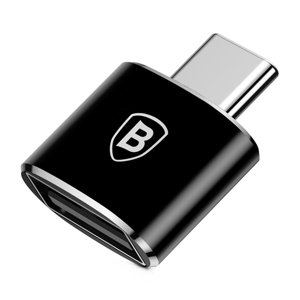 Baseus OTG Adaptér (CATOTG-01) - USB 2.0 na Type-C 480Mbps 2.4A - Čierny KF2311586