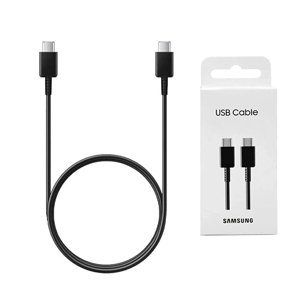 Samsung Dátový kábel (EP-DA705BBEGWW) - USB-C na rýchle nabíjanie typu C 3A, 1 m - čierny (blistrové balenie) KF2311789