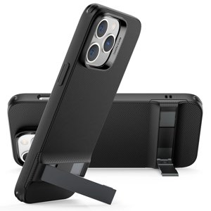 ESR Air Shield Boost Kickstand kryt na - iPhone 14 pro - priesvitná čierna KF2312250