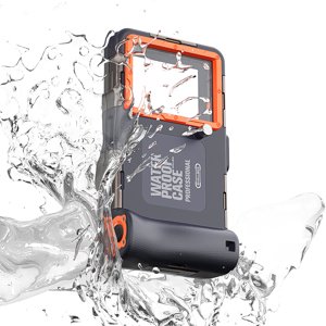ShellBox Diving Waterproof Professional Case vodotesné puzdro pre telefóny do 6,8", IPX8, do 15 m + 1 h pod vodou – Čierne KF2313586