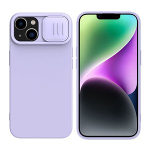 Nillkin CamShield Silky MagSafe Silicone kryt pre - iPhone 15 Plus - Misty fialová KF2315236