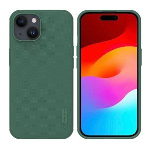 Nillkin Super Frosted Shield puzdro pre iPhone 15 Plus – tmavozelené KF2315256