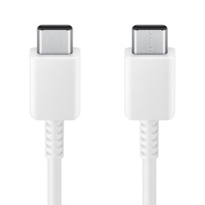 Samsung – dátový kábel Type-C na Type-C, rýchle nabíjanie, 3 A, 1,8 m – biely (bulk balenie) KF2315264