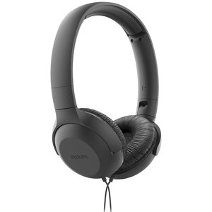 Philips UH201BK káblové slúchadlá – 3.5mm jack, na uši, skladacie, mikrofón, ovládanie hlasitosti, 1.2m – čierne KF2315281